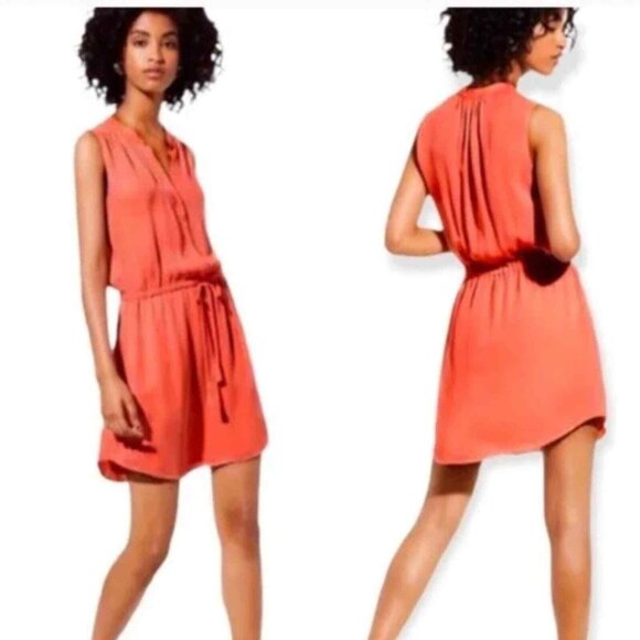 Aritzia Babaton Coral Benedict dress 100% silk sleeveless size M - Picture 9 of 9